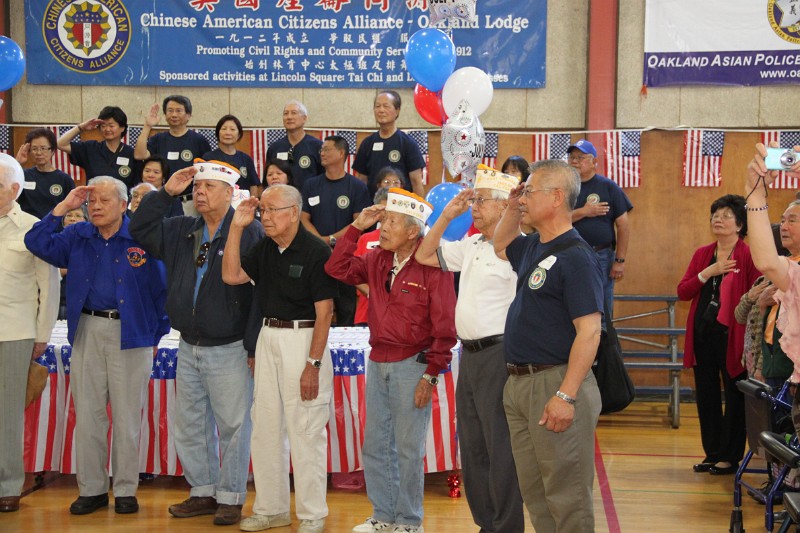 Veterans at the July 4th celebration